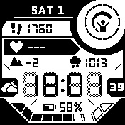 現在使用的錶盤資訊豐富 | The information-rich watch face I currently use